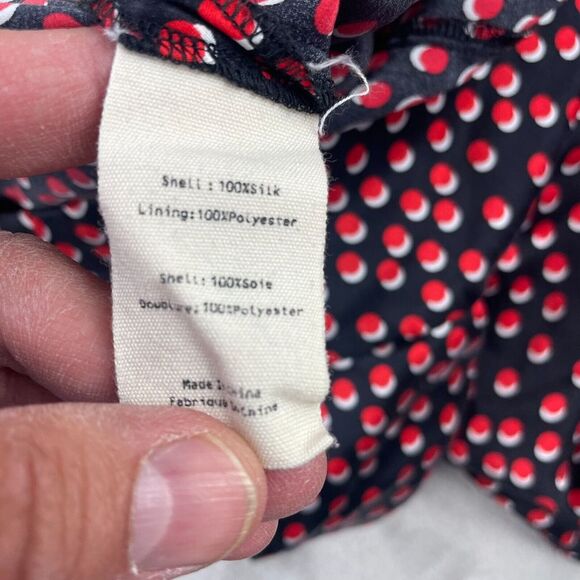 L'AGENCE Abrinne Pants Women 10 Black‎ Multi 100% Silk Hidden Back Zip Designer - Picture 15 of 16